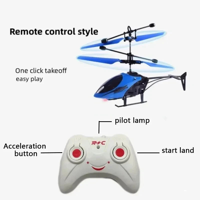 Rechargeable Mini RC Drone Remote Safe Fall-resistant RC Helicopters Drone