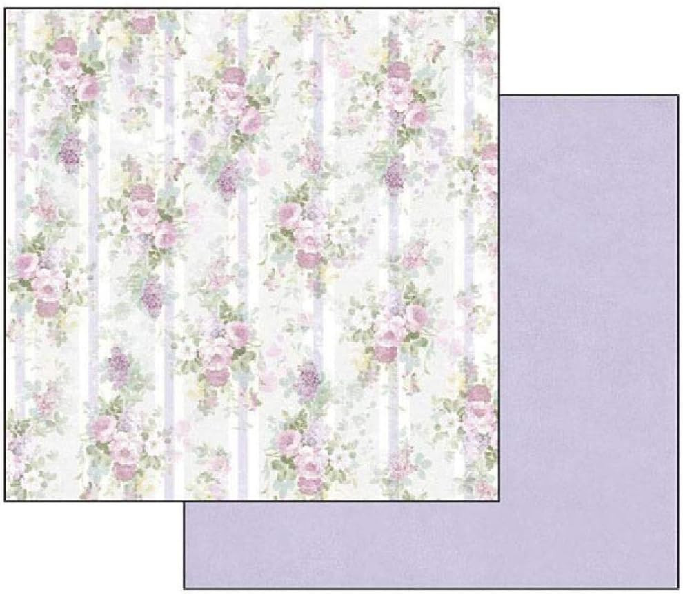 Stamperia International KFT Pack 10 Sheets Double Face - Lilac, Multicoloured, 3