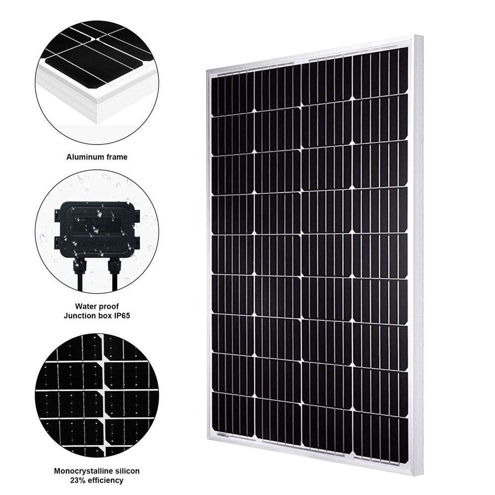 200 Watts 200W Monocrystalline Solar Panel 12V Mono Module for Battery Single