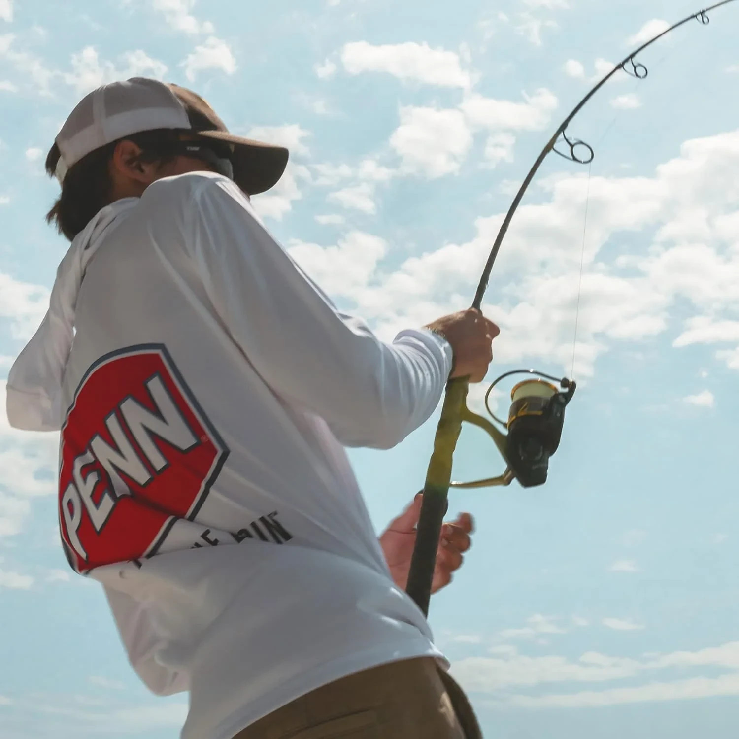 PENN 7' Battle Spinning Fishing Rod and Reel Combo Kit, Size 5000 Reel with Cove