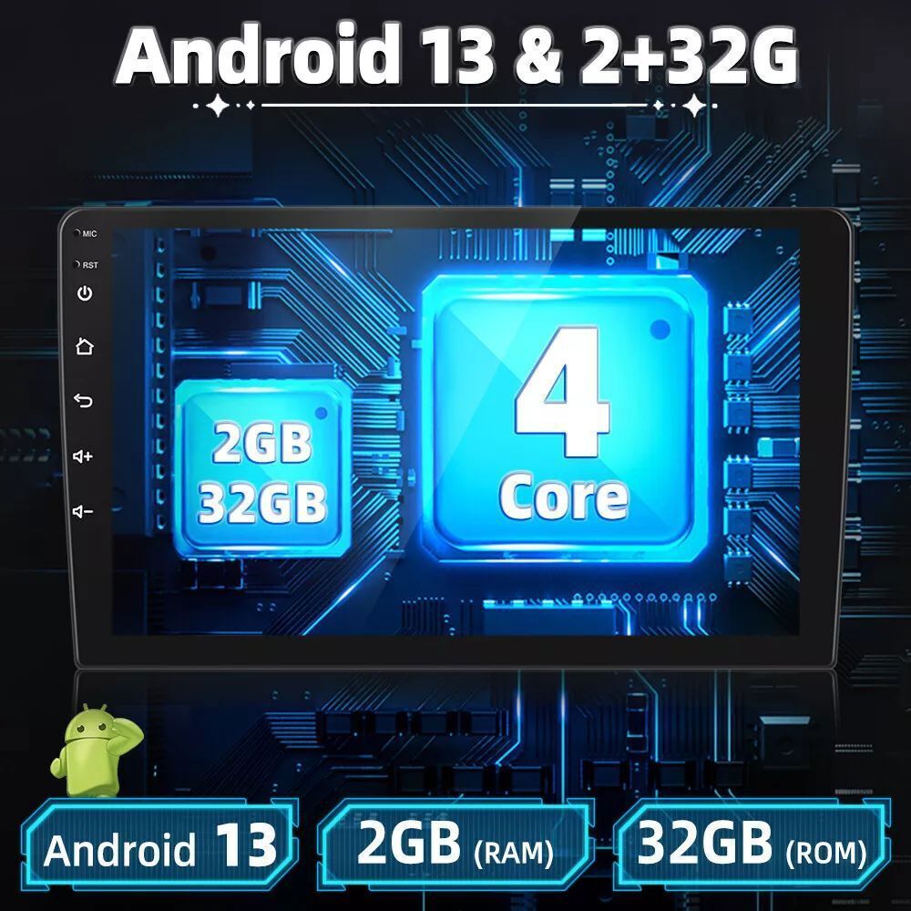 10.1" FOR JEEP LIBERTY 2008-2012 APPLE CARPLAY RADIO CAR STEREO ANDROID AUTO 32G