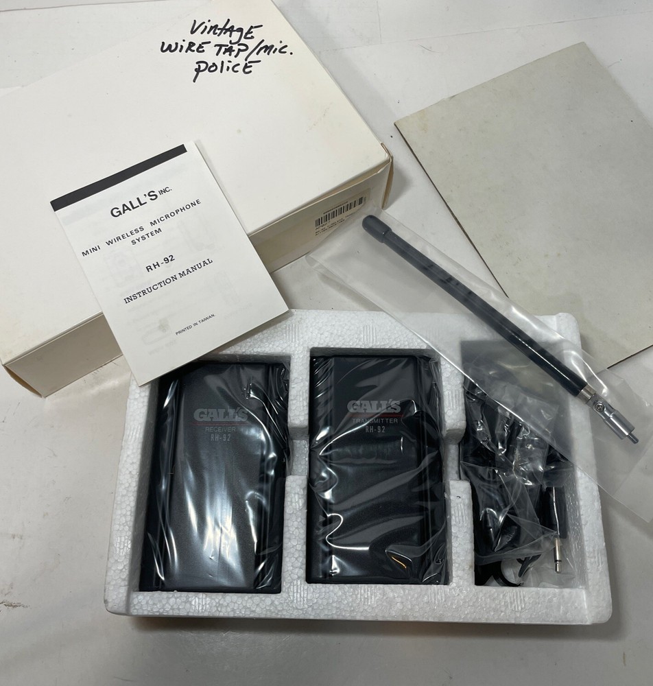 Galls Transmitter And Receiver RH-92 Vintage Tape Recorder Transmitter NEW NOS