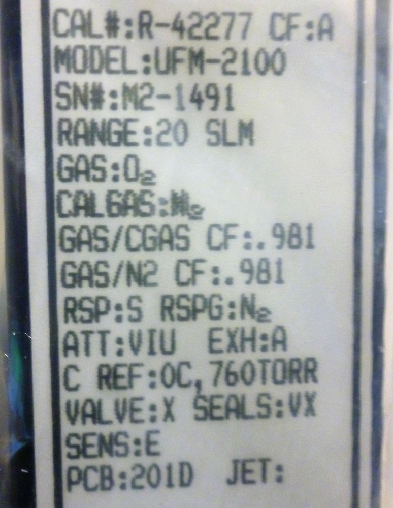 Unit Instruments UFM-2100 Mass Flow Meter