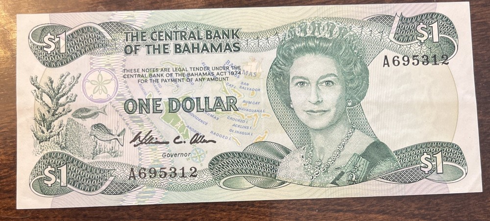 1984 $1 Bahamas AU+