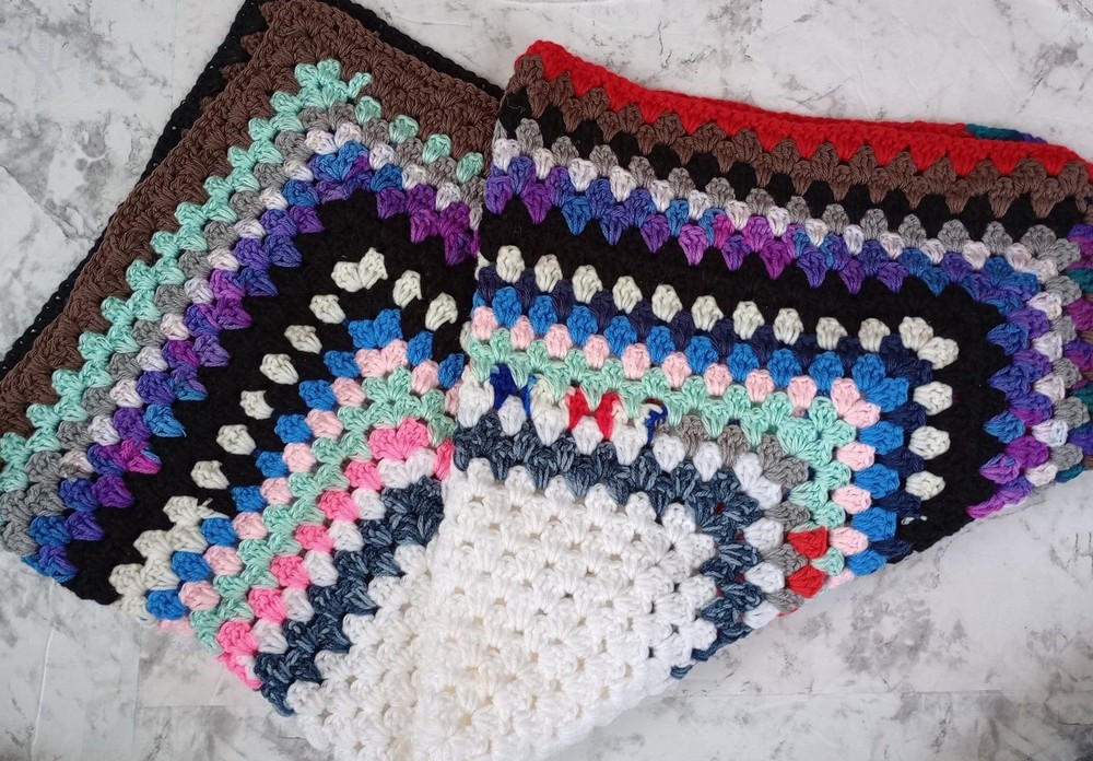 Handmade Crochet Small Blanket 31x31