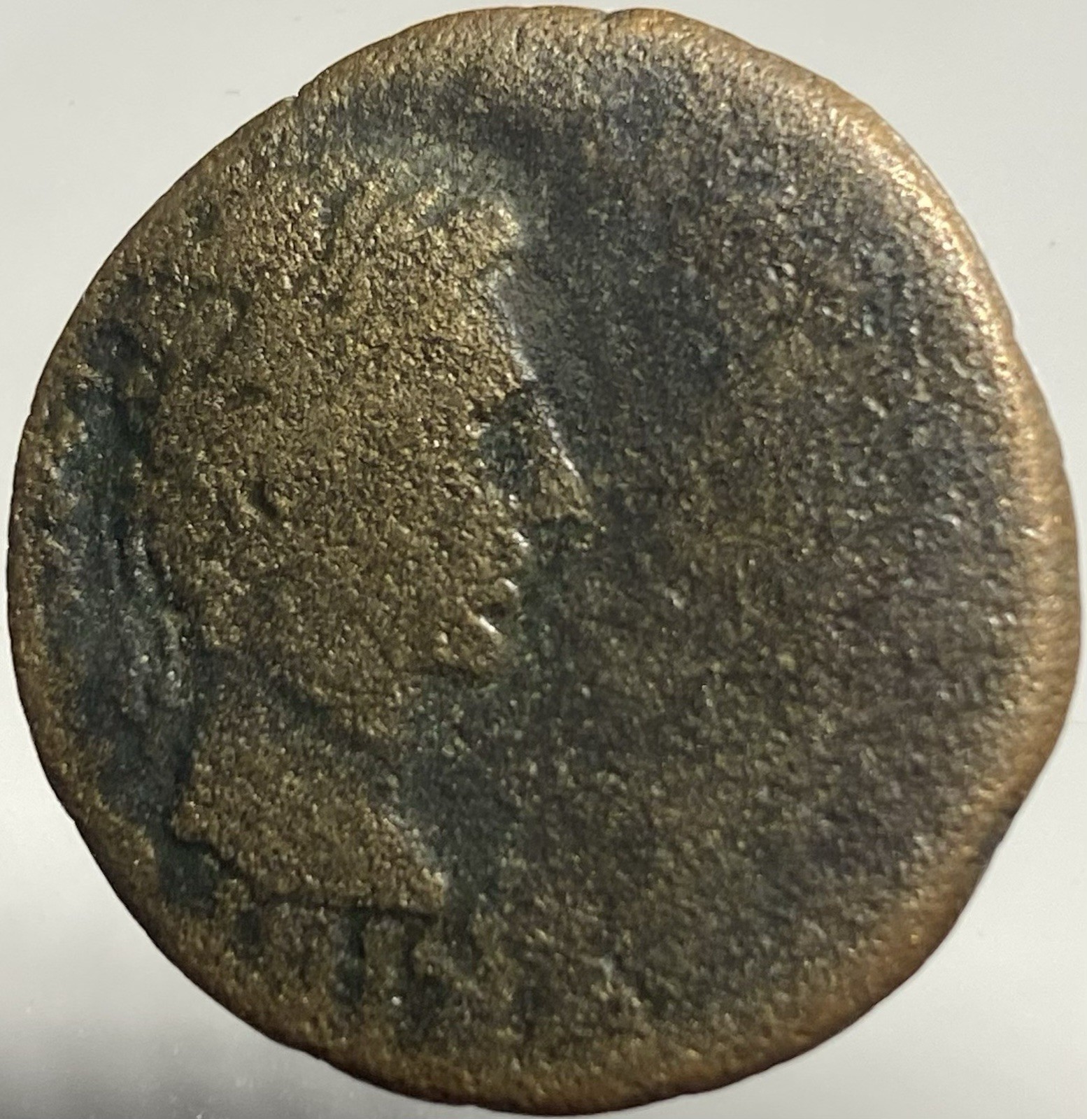 Emperor Tiberius Provincial Roman Coin 14AD-37AD Bull 28mm As Scarce Type