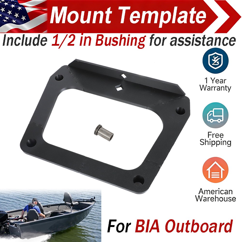 Fit BIA Outboard Boat Motor Engine Mounting Drilling Template 1/2" Drill Bushing