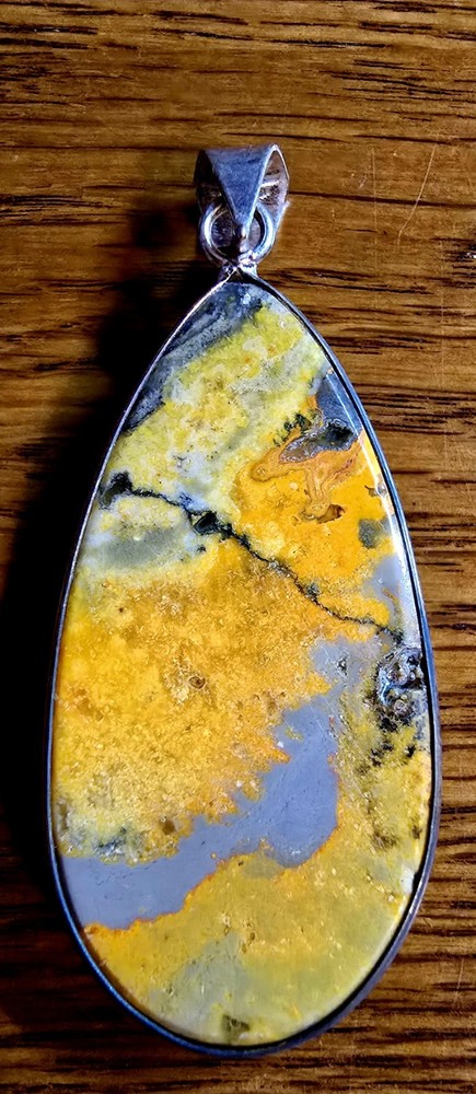 Bumble Bee Jasper Pendant