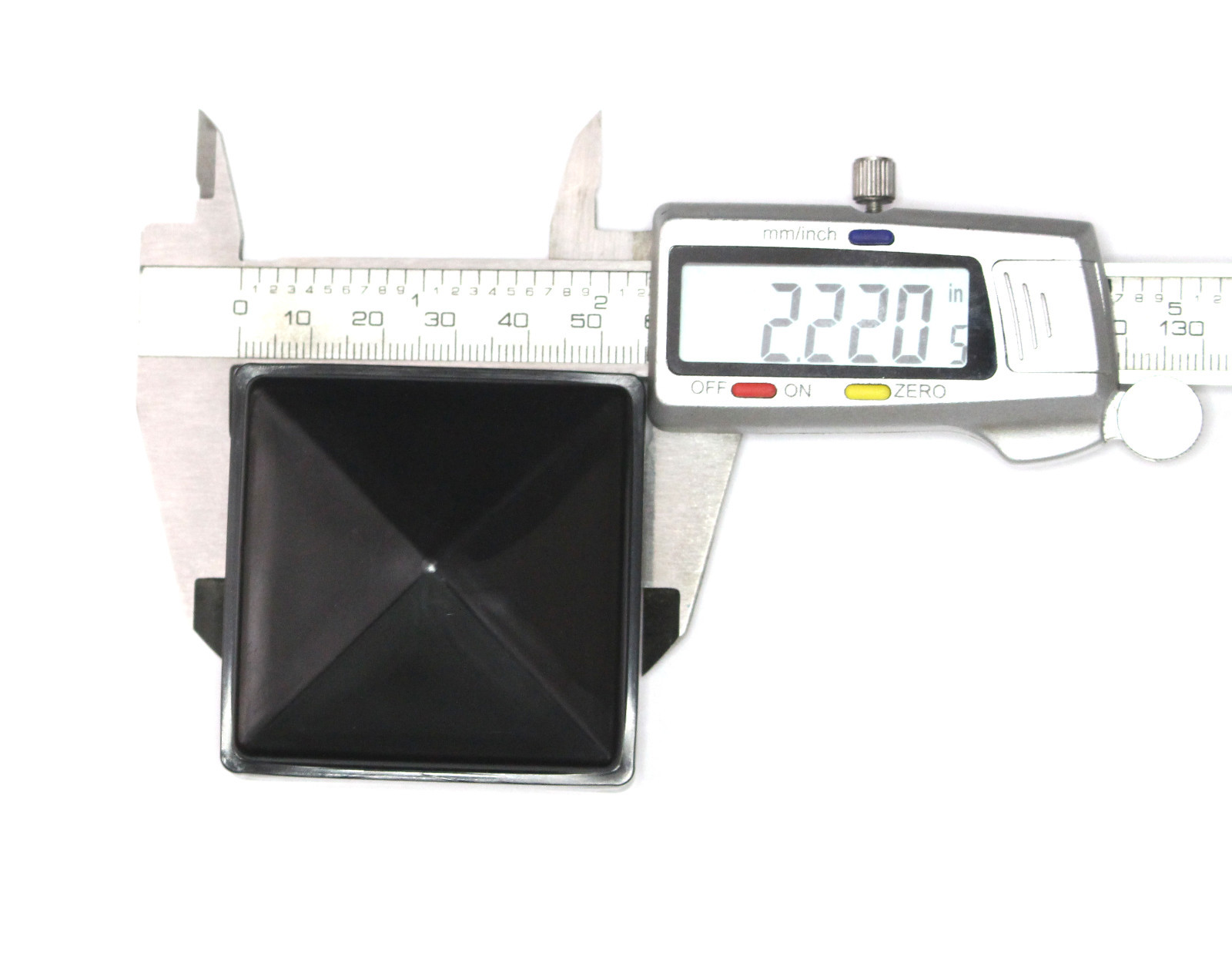 2 x 2 Fence Post Cap Black Plastic Cover for Metal Vinyl Wood Posts