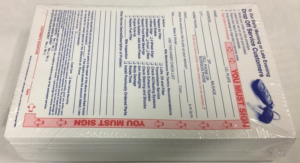 Key Drop Off Envelope EDO-7170 (500 Quantity) (P14)