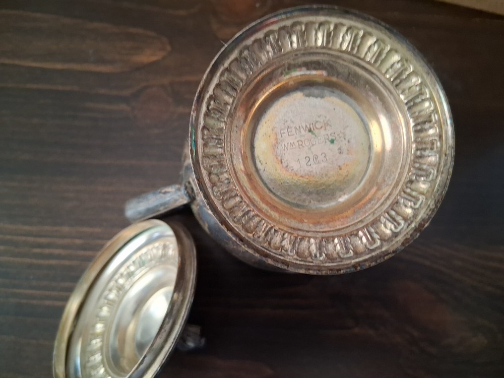 3 Piece Set Vintage Silver Plated "Fenwick" Wm William Rogers Tea Coffee Service