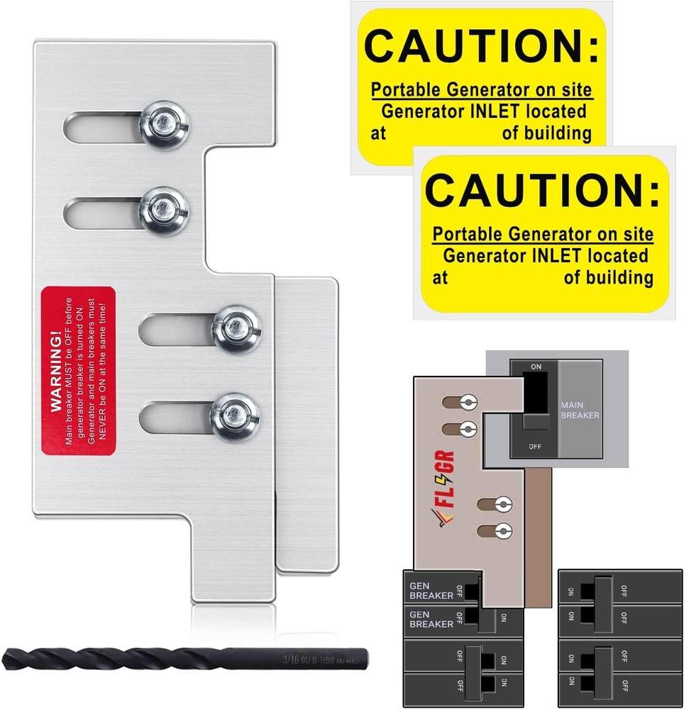 Generator Interlock Kit Compatible with Eaton or Cutler Hammer Vertical...