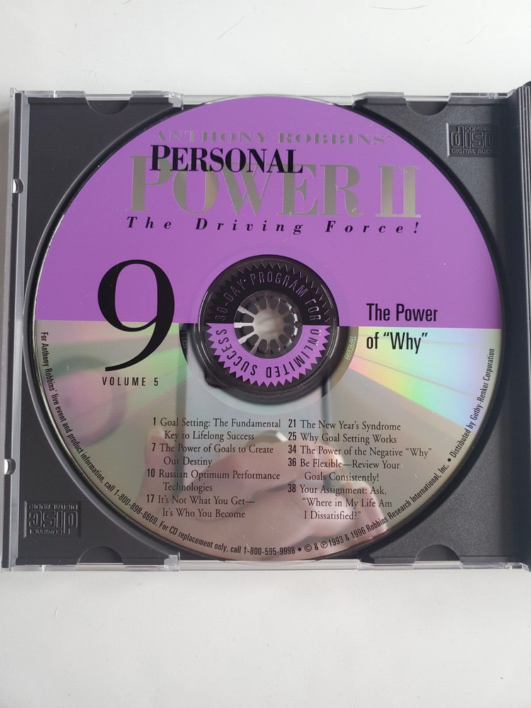 Anthony Robbins' Personal Power Volume 5 How to Create a Compelling Future CD