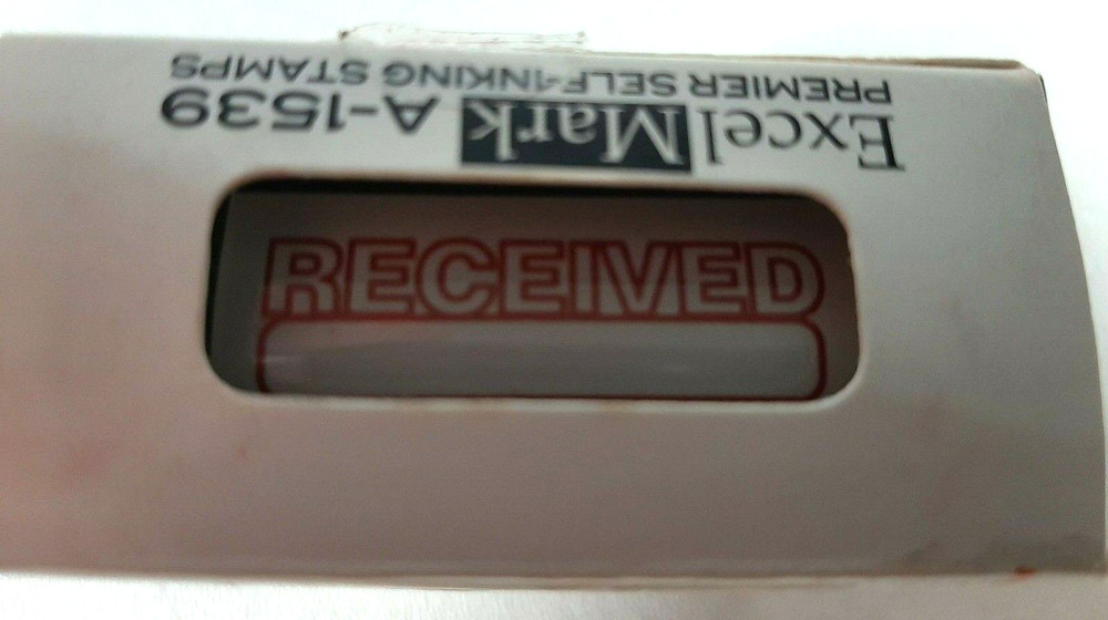 Excelmark Stamp "Received" Premiere Self-Inking Stamps A-1539