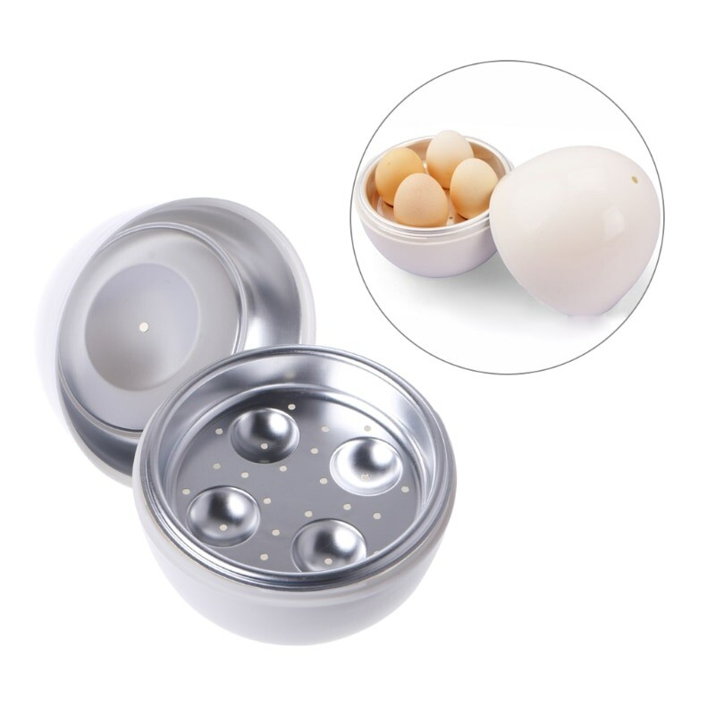 Mini electric Egg  Boiler Cooker  Steamer Safe Microwave Egg Pod Kitchen Tools