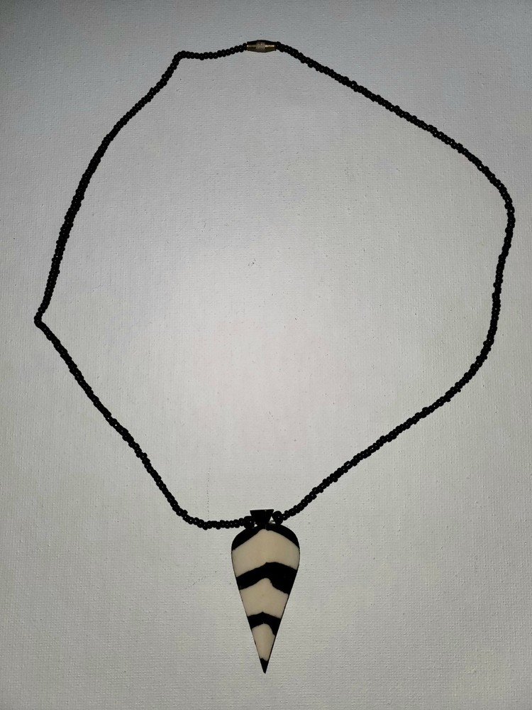 African Custom Made Necklace Arrowhead Shape *Great Condition*