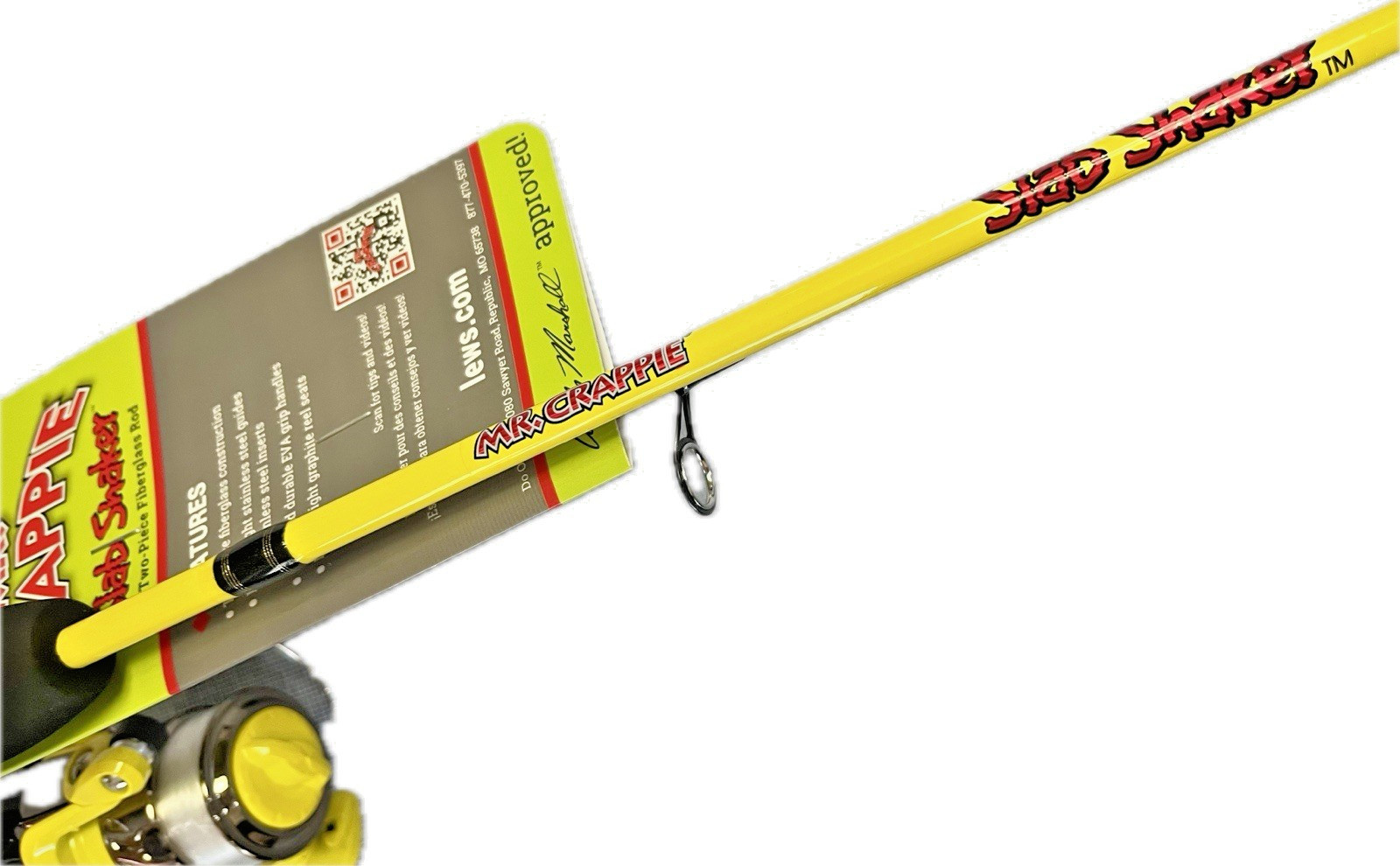 NEW APACHE Spinning Reel 5.5:1 Ratio w 4’6” LEWS Crappie Slab Shaker Lt Wt Rod