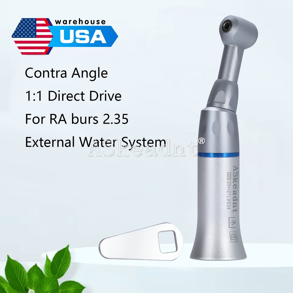 ASkeadnt Dental Low Slow Speed Push Button Contra Angle Handpiece E-type fo