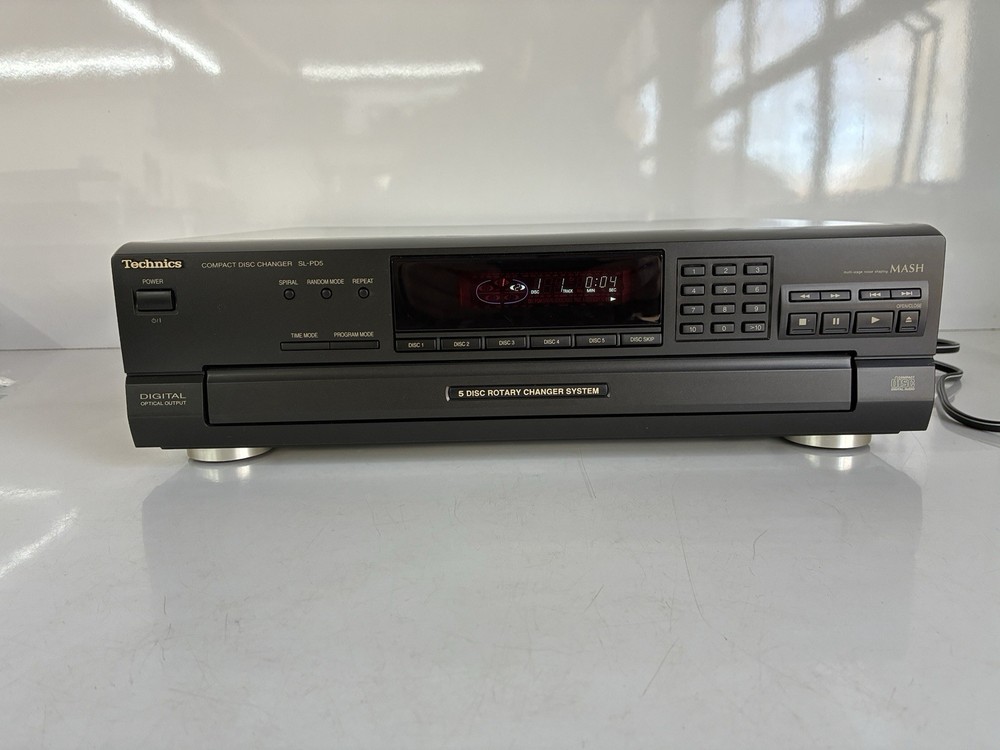 Technics SL-PD5 CD Changer 5 Disc Rotary CD Changer With Original Box