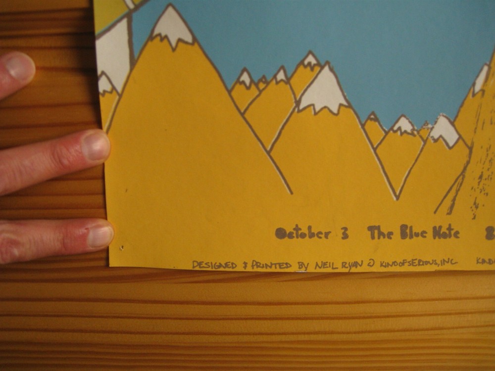 Yonder Mountain String Band Poster Silk Screen Signed And Numbered The