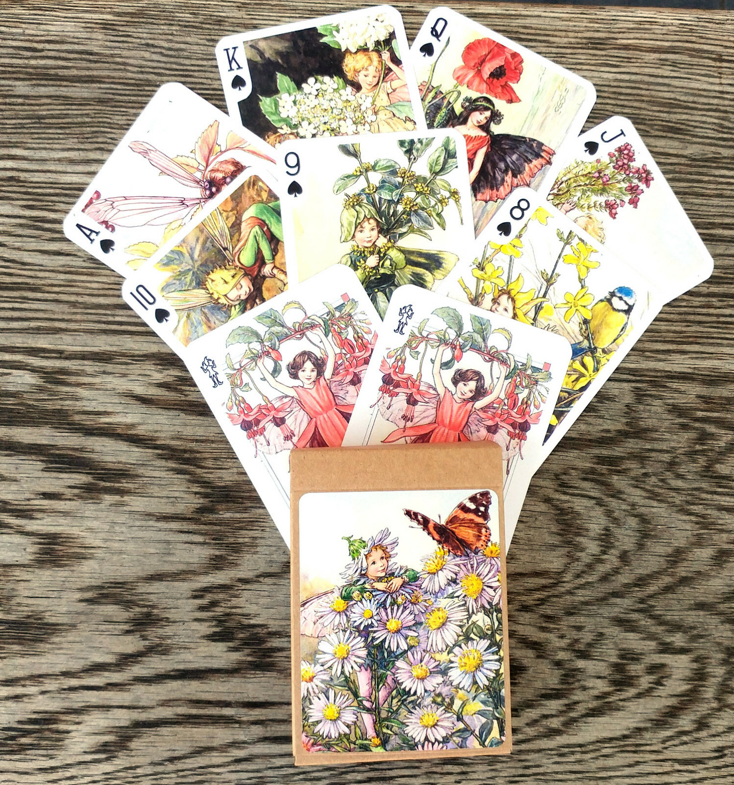 Playing Cards (Poker Deck 54Card) FAIRY Little by Cicely Barker Vintage 652-007