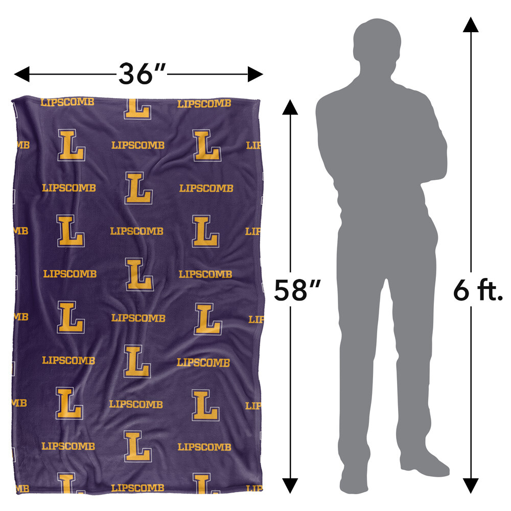Lipscomb University Logo Pattern Silky Touch Super Soft Throw Blanket
