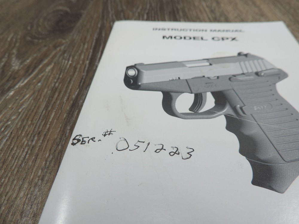 SCCY Model CPX Instruction Manual