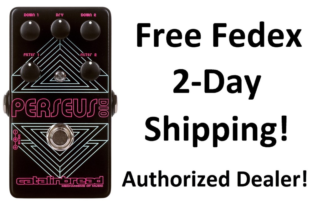 New Catalinbread Perseus Dio Synth Sub-Octave Fuzz Guitar Effects Pedal