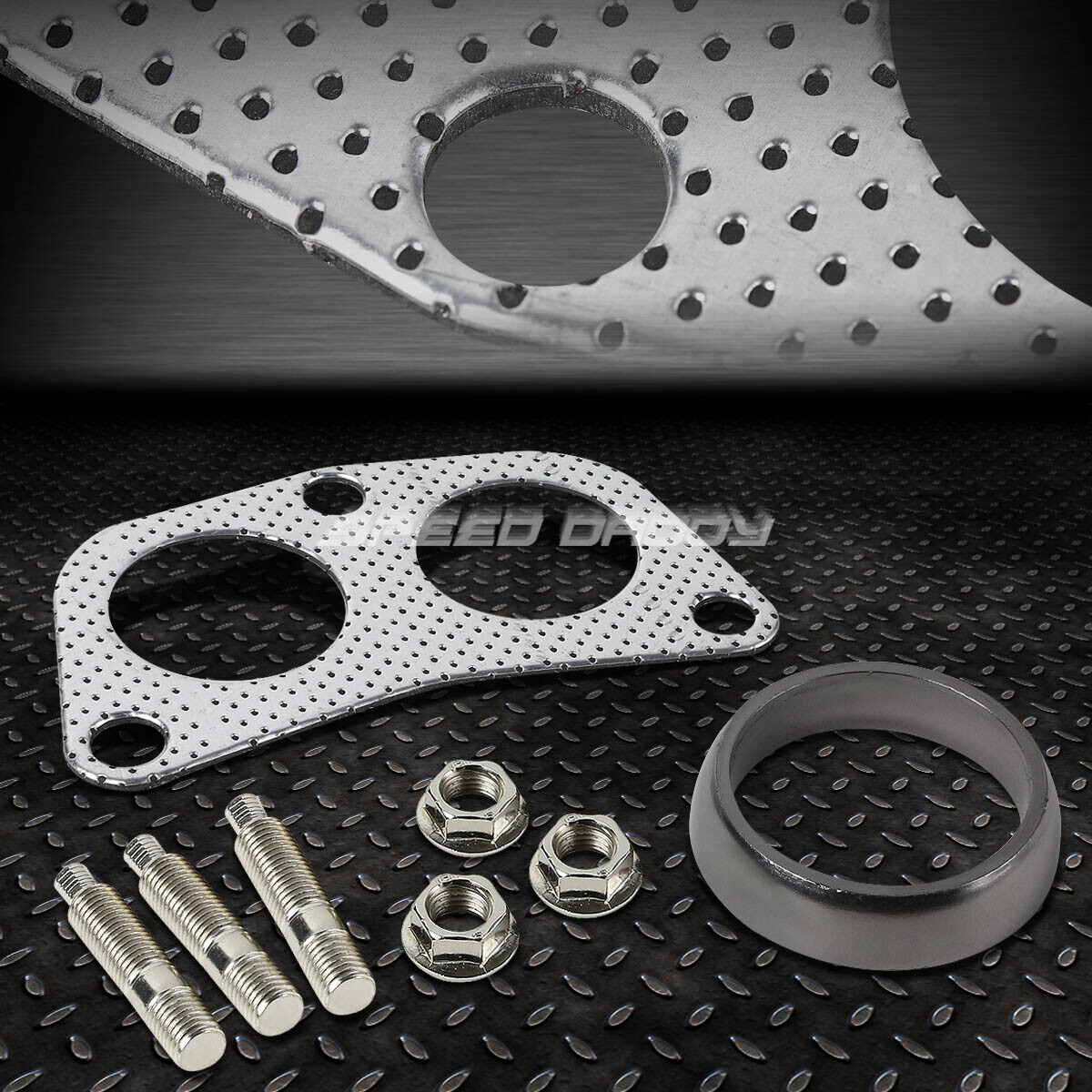 FOR HONDA D15-B18/NISSAN/MIT ALUMINUM+DONUT GASKET 4-2-1 HEADER/PIPING FLANGE