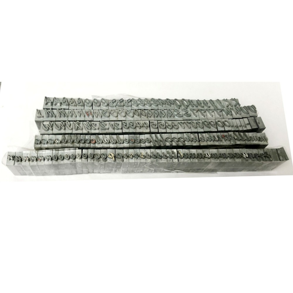 KINGSLEY KWIKPRINT STAMPING MACHINE TYPE LETTER SET