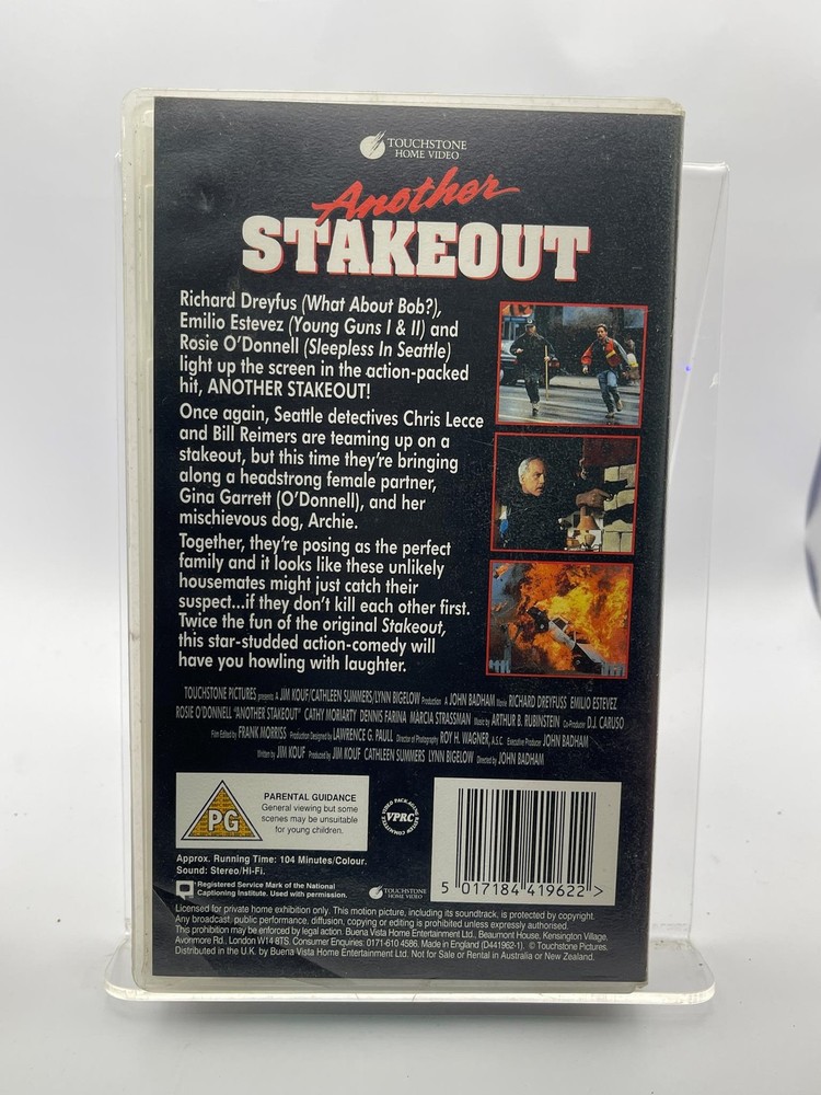 Another Stakeout VHS Video Tape