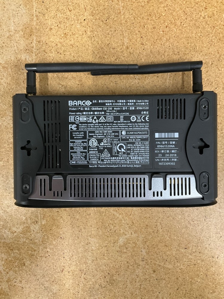 Barco Clickshare CSE-200 Wireless Presentation System R9861520