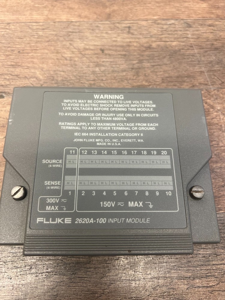 FLUKE 2620A-100 Input Module for data logger