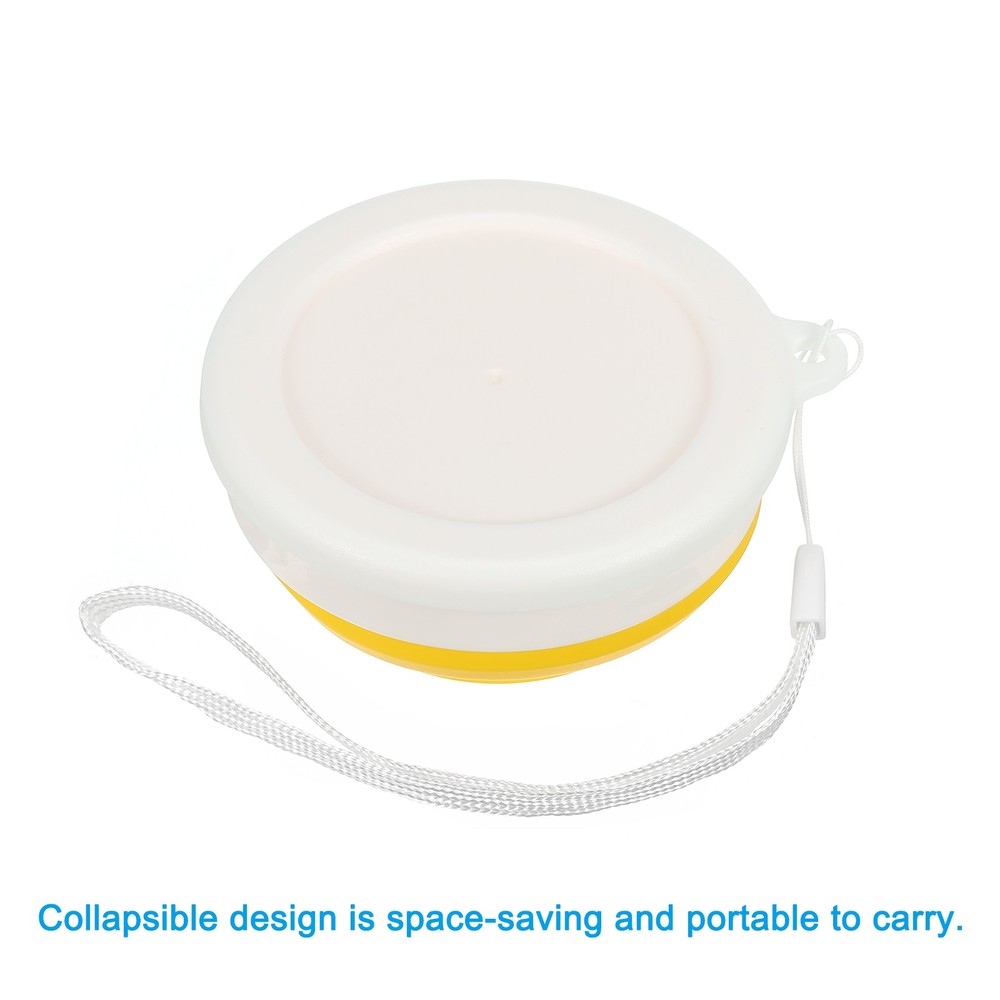 Folding water bottle, 200mL, yellow