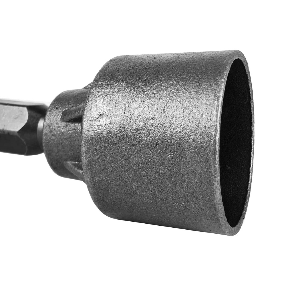 JACKCHEN 30 mm Hex Shank T Post Driver Pile Socket,30mm Demo Hammer Attachment