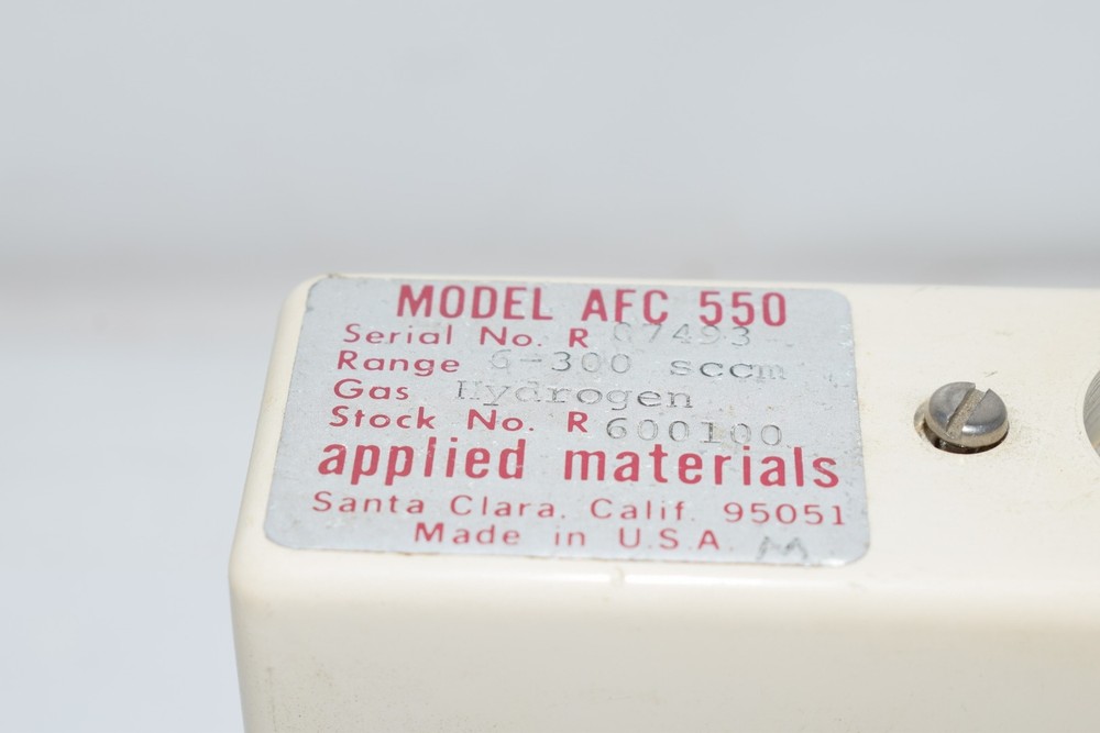 Applied Materials Model AFC-550 Mass Flow Controller 6-300sccm Hydrogen
