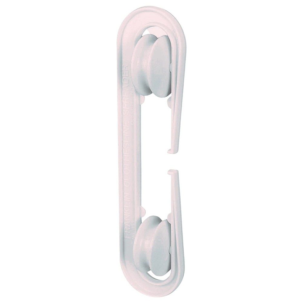 2 Pack White Plastic Clothesline Spreader Weatherproof Rustproof Rope Taut