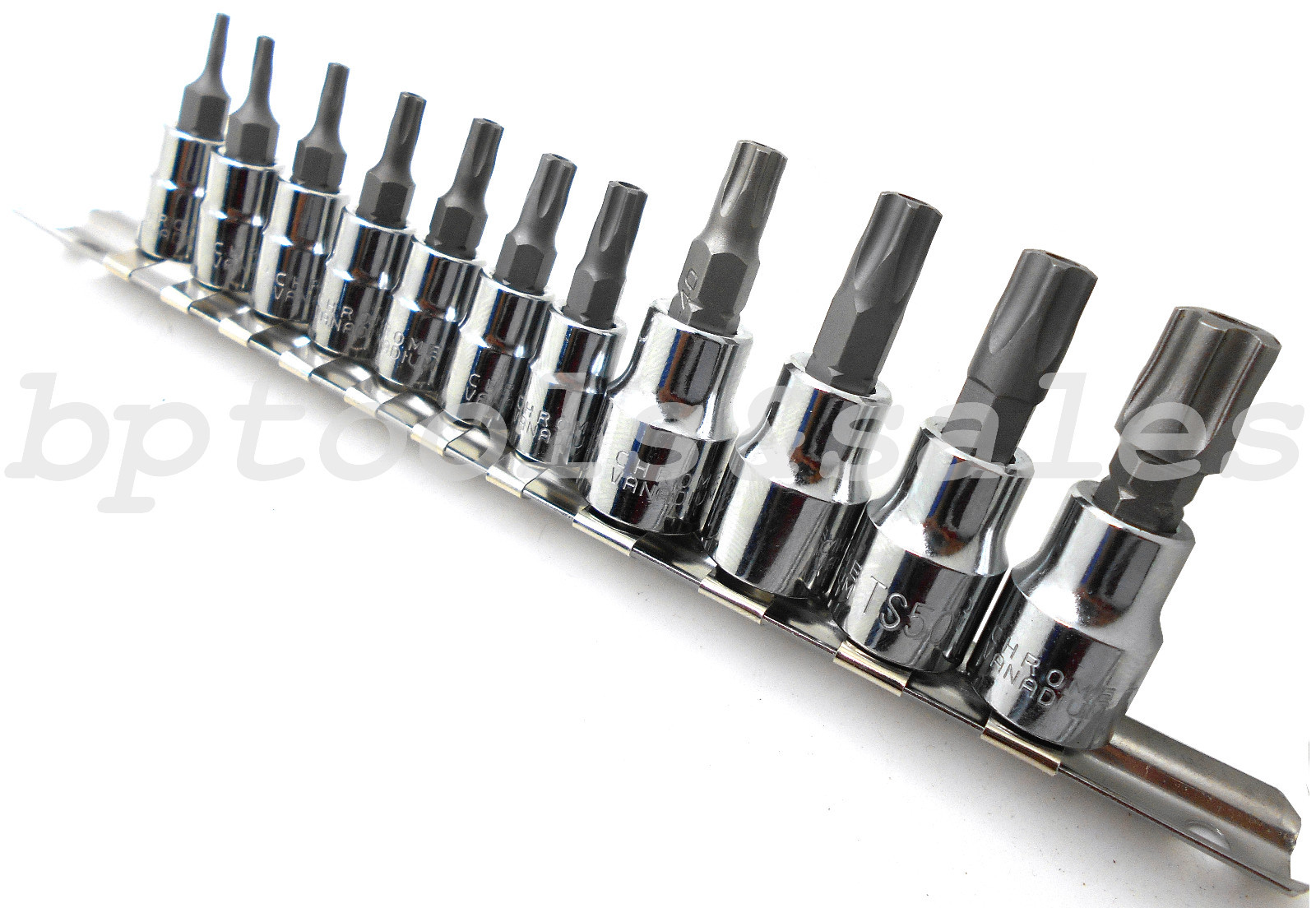 11pc 5-POINT Security Star Bit Socket Set Torx Star Tamper Proof Bits w/ Holder