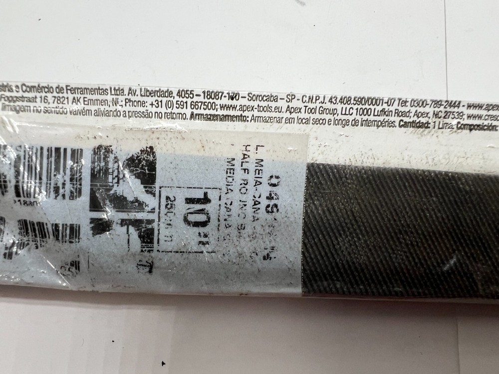 Crescent Nicholson - Half Round Bastard Cut File 250mm (10in)