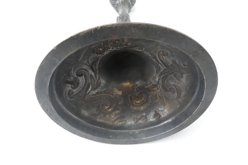 Unusual Victorian Silverplate Decorative Non-Magnetic Designer Item Spherical