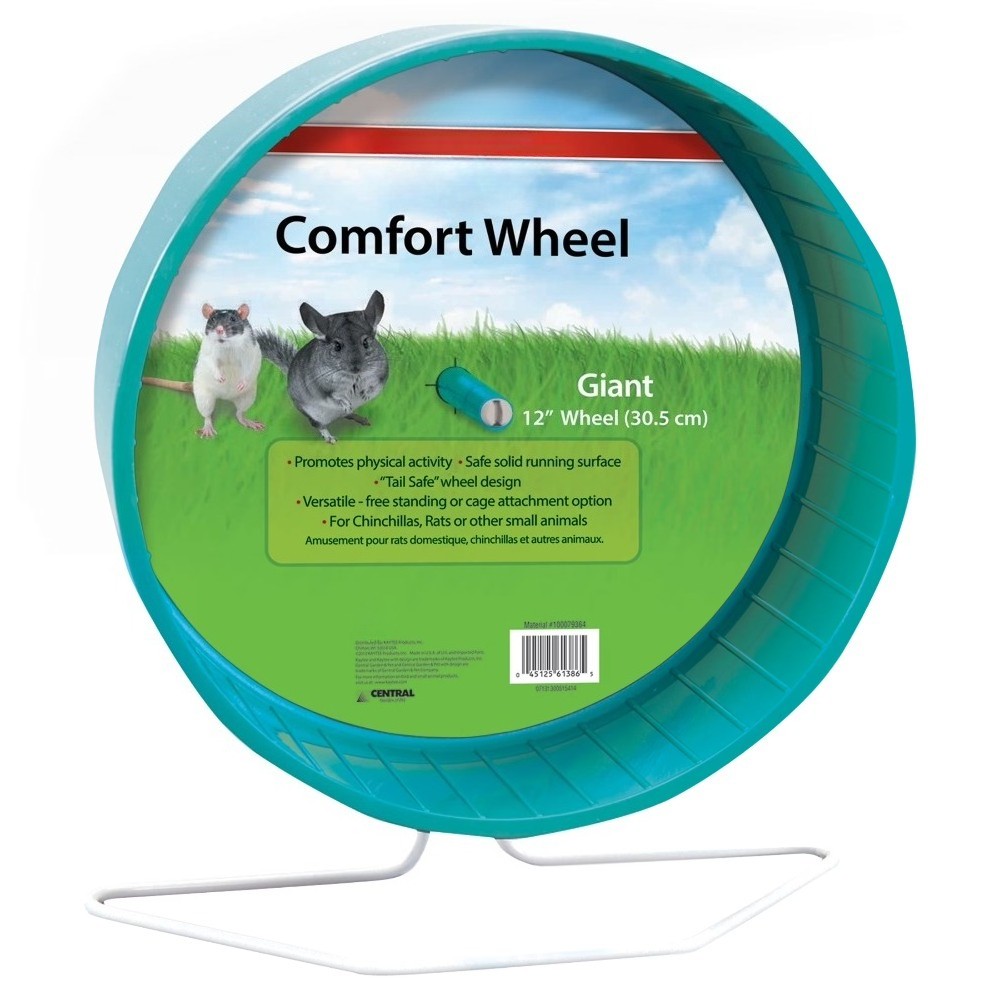 Comfort Wheel Giant for Chinchillas, Rats and Other Small Animals,12 Inches,Blue