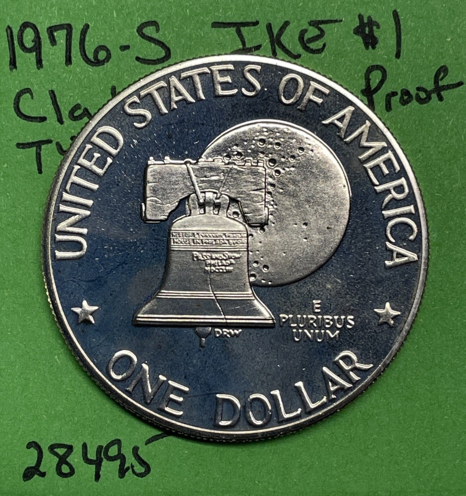 1976 S Eisenhower / Ike Dollar $1 Gem DCam Proof CN-Clad Type 2