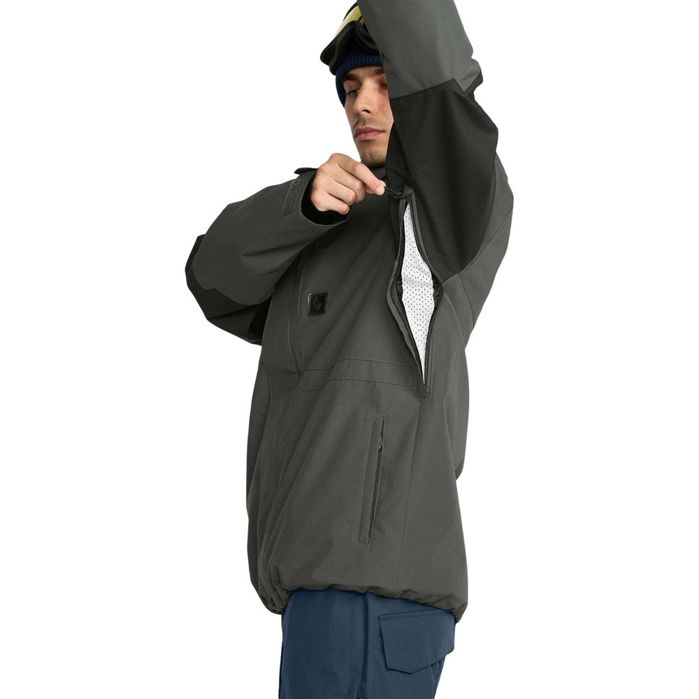 Volcom Primry Men's Winter Jacket, Dark Grey, XX-Large