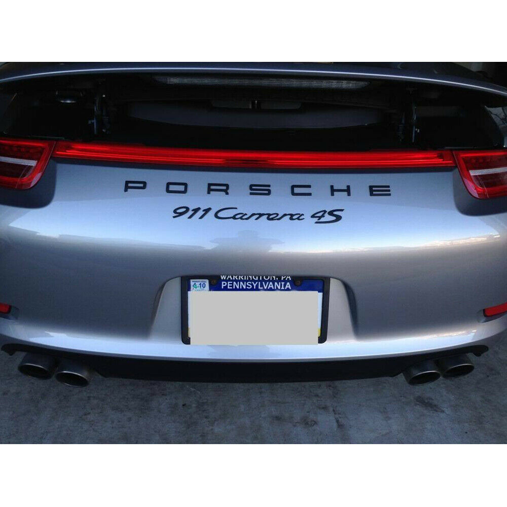 For Porsche Panamera Cayenne Macan 911 718 Red/Silver/Black S Badge Trunk Emblem