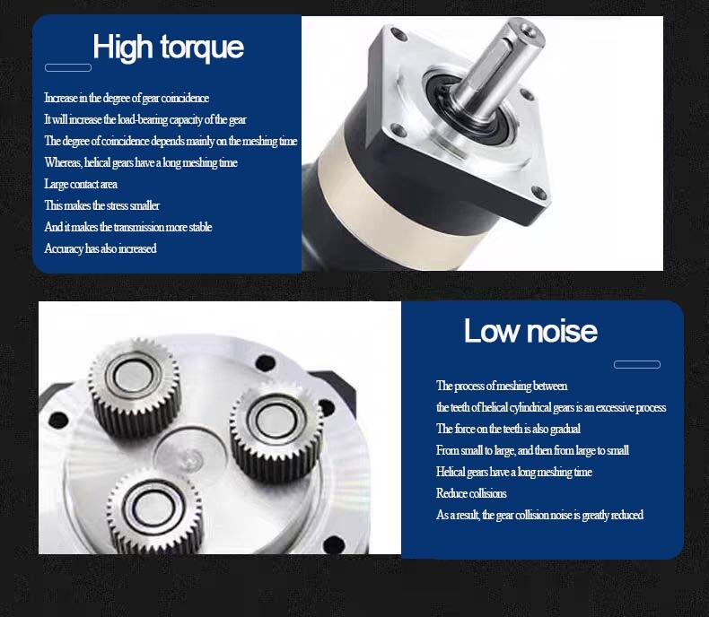 High Precision Planetary Gear Reducer Step-Down 19mm Input Low Noise 5:1-100:1
