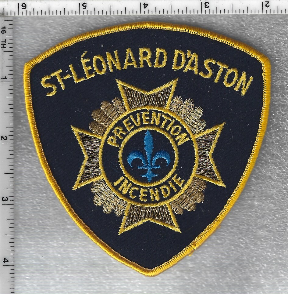 St-Leonard D'Aston Protection Incendie Fire Dept (Quebec, Canada) Shoulder Patch