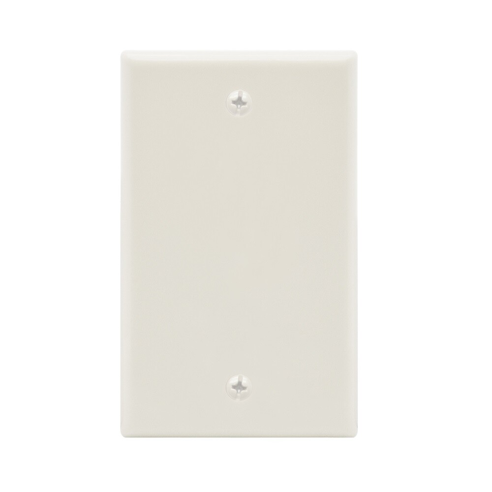 Blank Wall Plate White Smooth Face