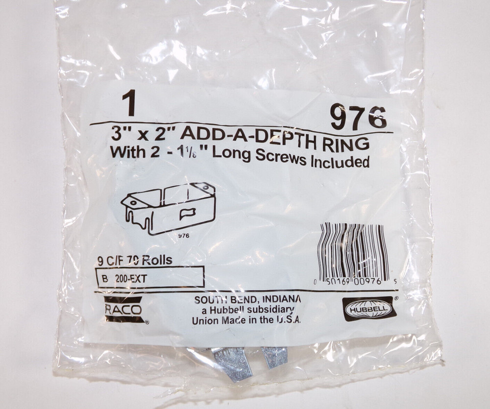 Hubbell RACO 3" x 2" Add-A-Depth Ring, 976 (Qty 13)