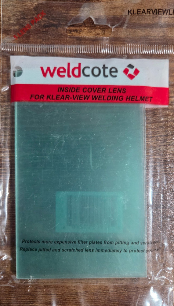 WELDCOTE KLEARVIEWLI Klear-View Inside Cover Lens, 5/PACK