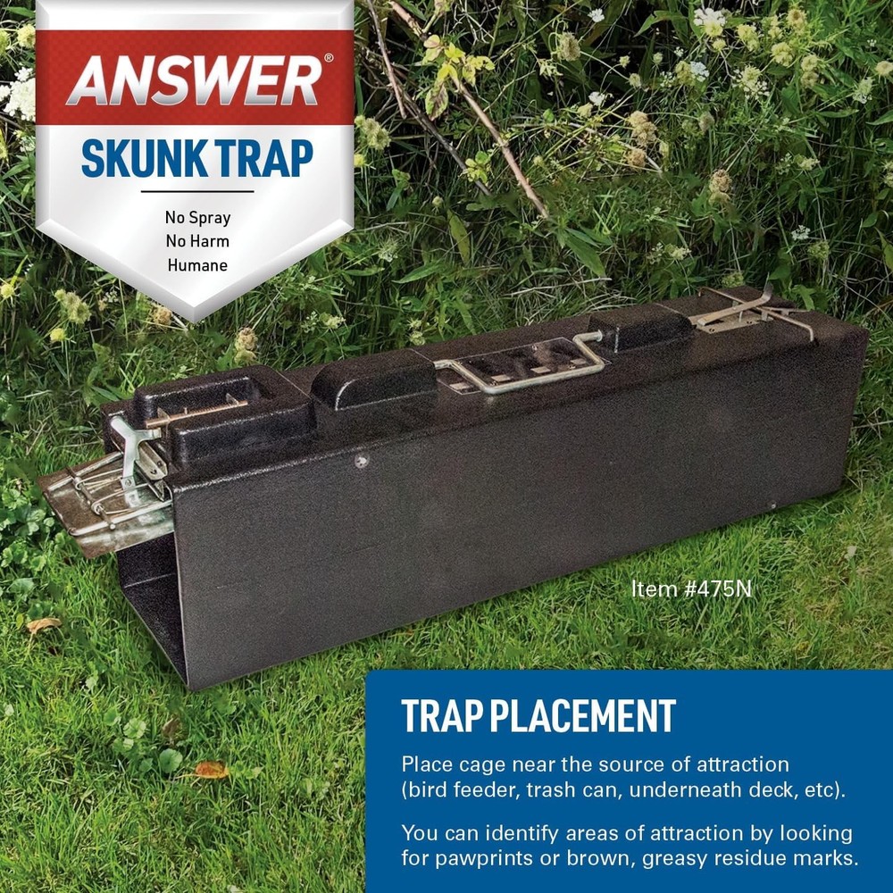 Answer Live Catch and Release Skunk Trap – Humane, Durable Skunk Cage Trap